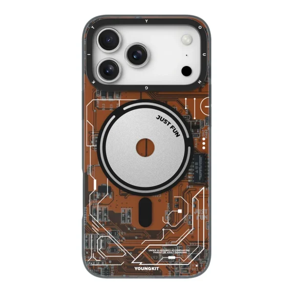 قاب محافظ Youngkit مدلFuturistic Circuit آیفون 14